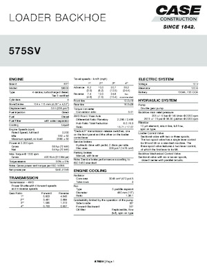 Buldoexcavatoare Case 575SV