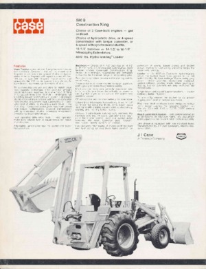 Buldoexcavatoare Case 580 B 