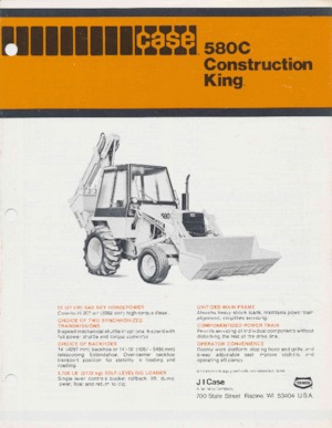 Buldoexcavatoare Case 580 C