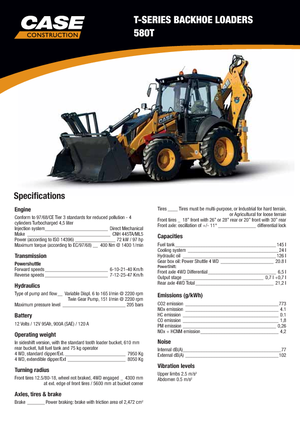 Buldoexcavatoare Case 580T