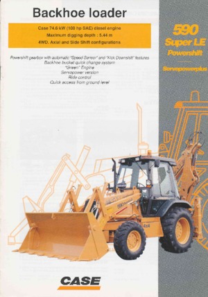 Buldoexcavatoare Case 590 Super LE