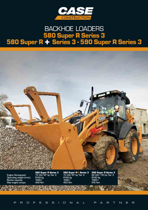 Buldoexcavatoare Case 590 Super R