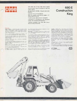 Buldoexcavatoare Case 680 E