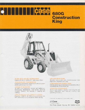 Buldoexcavatoare Case 680 G