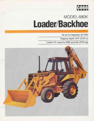 Buldoexcavatoare Case 680 K