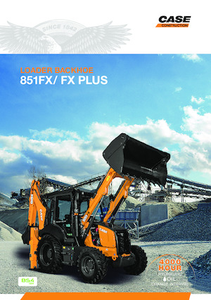 Buldoexcavatoare Case 851FX+