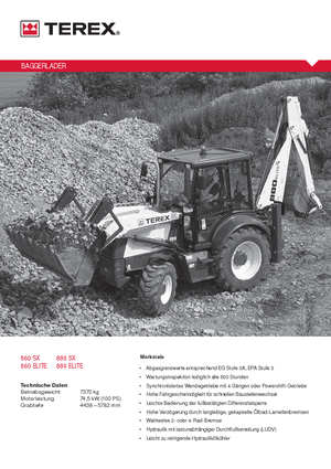 Buldoexcavatoare Terex 880 SX