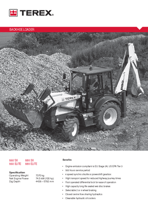 Buldoexcavatoare Terex 880 SX