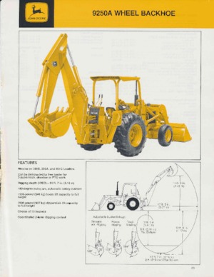 Buldoexcavatoare John Deere Construction 9250 A