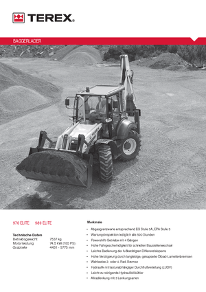 Buldoexcavatoare Terex 980 elite