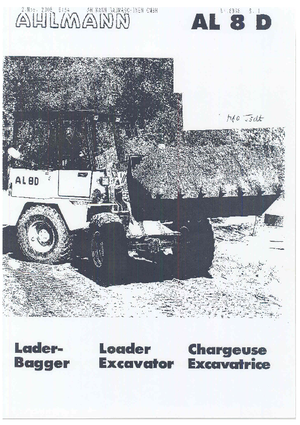 Buldoexcavatoare Ahlmann AL 8 D