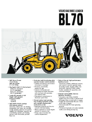 Buldoexcavatoare Volvo BL 70