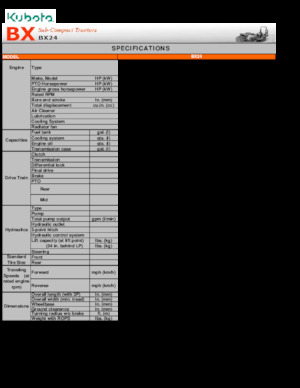 Buldoexcavatoare Kubota BX 24