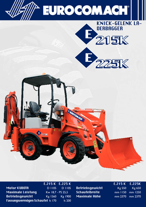 Buldoexcavatoare Eurocomach E 225 K