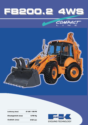 Buldoexcavatoare Fiat Kobelco FB 200.2