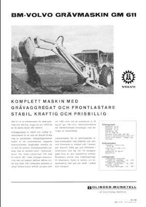 Buldoexcavatoare Volvo GM 611
