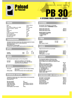Buldoexcavatoare Palazzani PB 30
