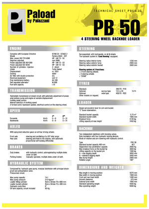 Buldoexcavatoare Palazzani PB 50.2