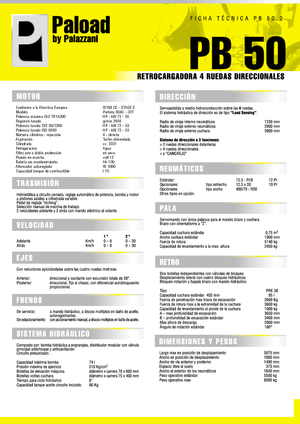 Buldoexcavatoare Palazzani PB 50