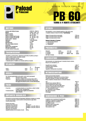 Buldoexcavatoare Palazzani PV 60.2