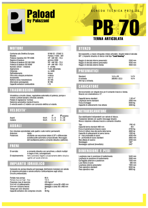 Buldoexcavatoare Palazzani PB 70.2