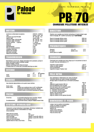 Buldoexcavatoare Palazzani PB 70