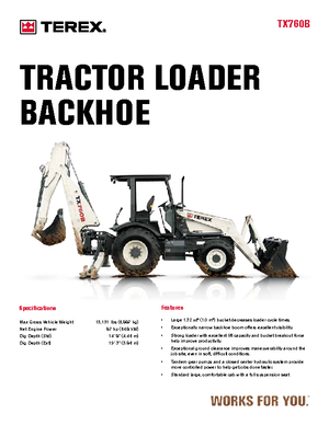 Buldoexcavatoare Terex TX 760 B