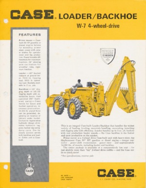 Buldoexcavatoare Case W-7 