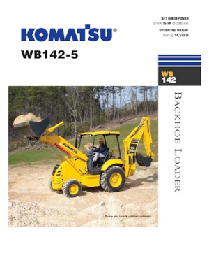 Buldoexcavatoare Komatsu WB 142-5