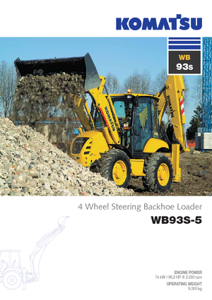 Buldoexcavatoare Komatsu WB93S-5E0