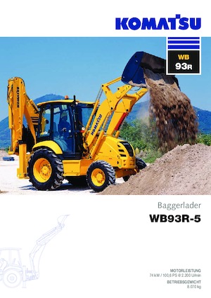 Buldoexcavatoare Komatsu WB93S-5 