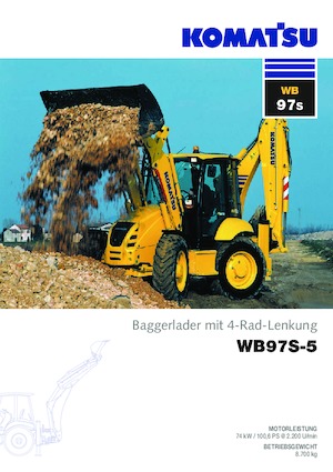 Buldoexcavatoare Komatsu WB97S-5 
