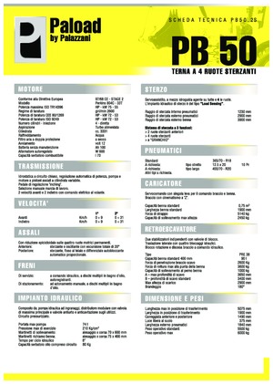 Buldoexcavatoare Palazzani PB 50