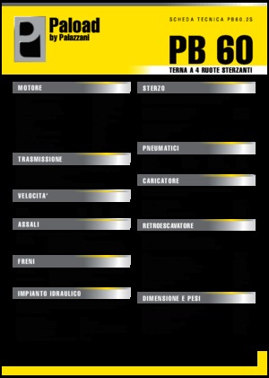 Buldoexcavatoare Palazzani PB 60