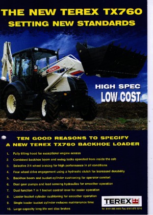 Buldoexcavatoare Terex TX 760