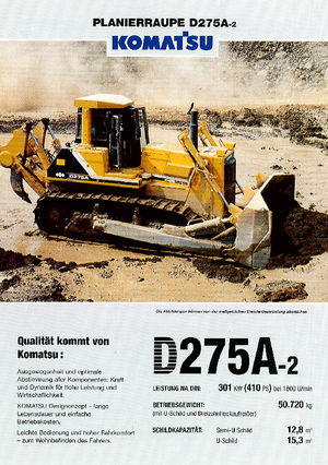Buldozere pe șenile Komatsu D275A-2