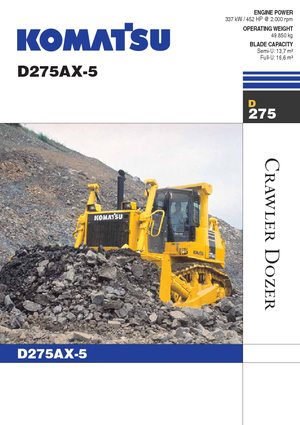 Buldozere pe șenile Komatsu D275AX-5E0