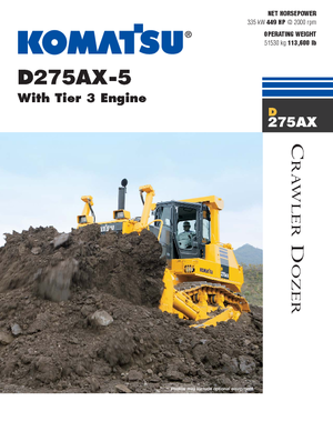 Buldozere pe șenile Komatsu D275AX-5E0