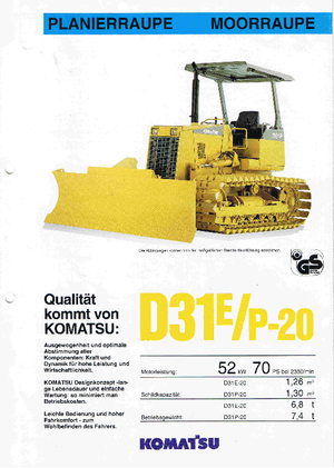 Buldozere pe șenile Komatsu D31E-20
