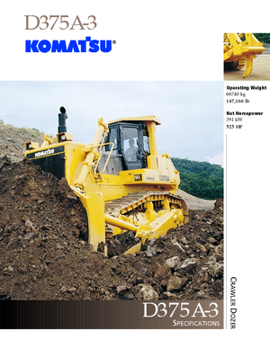 Buldozere pe șenile Komatsu D375A-3