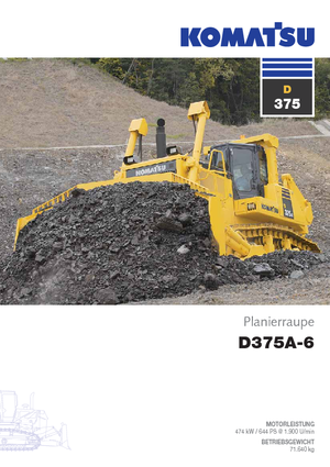 Buldozere pe șenile Komatsu D375A-6