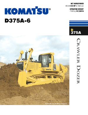 Buldozere pe șenile Komatsu D375A-6