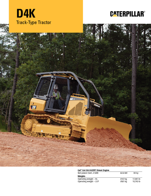 Buldozere pe șenile Caterpillar D4K M