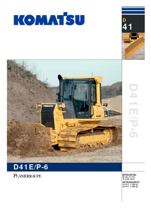 Buldozere pe șenile Komatsu D41P-6C