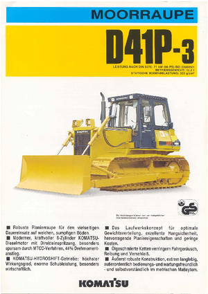 Buldozere pe șenile Komatsu D41P-3