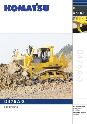Buldozere pe șenile Komatsu D475A-3
