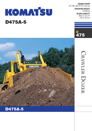 Buldozere pe șenile Komatsu D475A-5