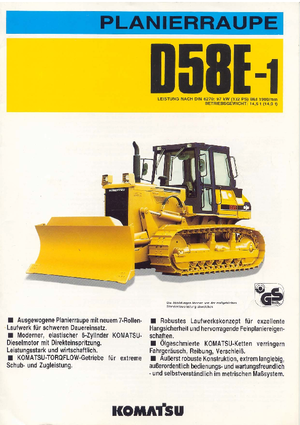 Buldozere pe șenile Komatsu D58E-1P