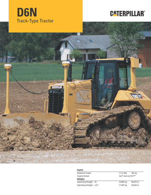 Buldozere pe șenile Caterpillar D6N LGP