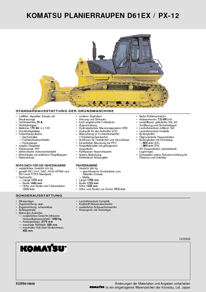 Buldozere pe șenile Komatsu D61PX-12